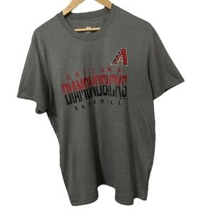 Arizona Diamondbacks Men's Size Large Gray Majestic T-Shirt  437